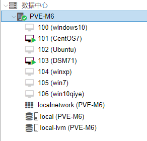 PVE安装了一堆系统