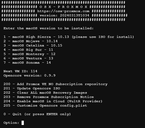 PVE安装macOS--方法2 PVE安装macOS--方法2