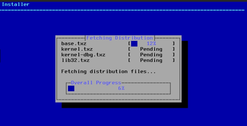 PVE安装freebsd